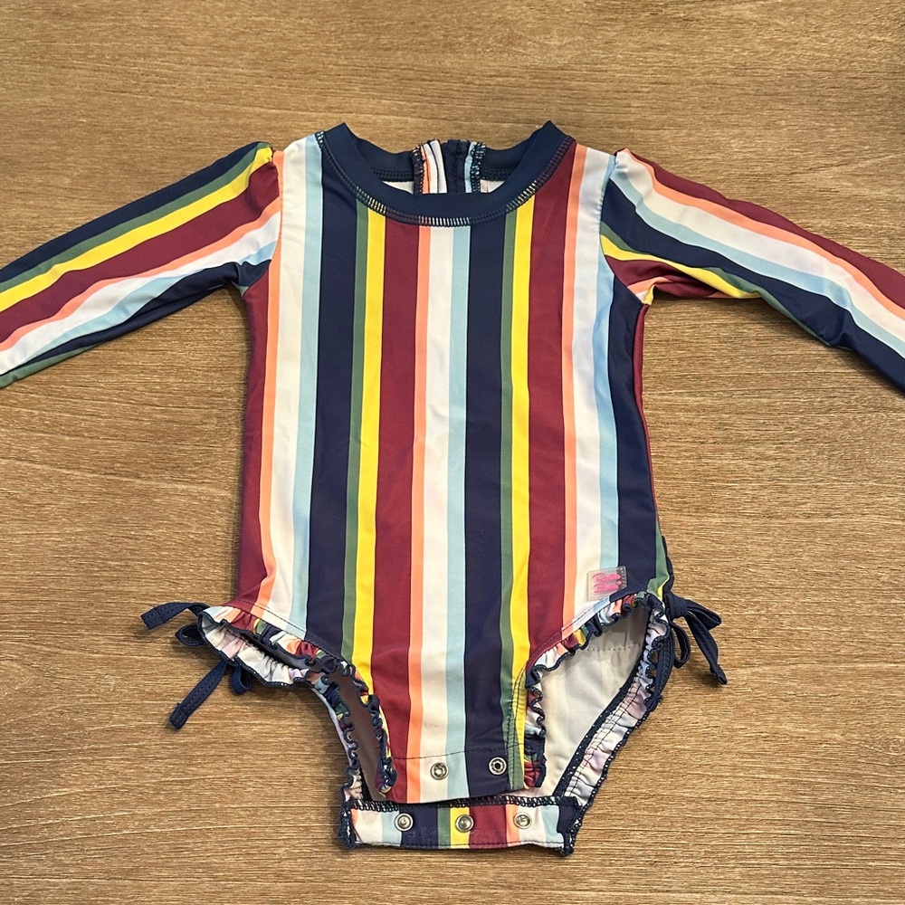 Ruffle Butts Striped Swimsuit